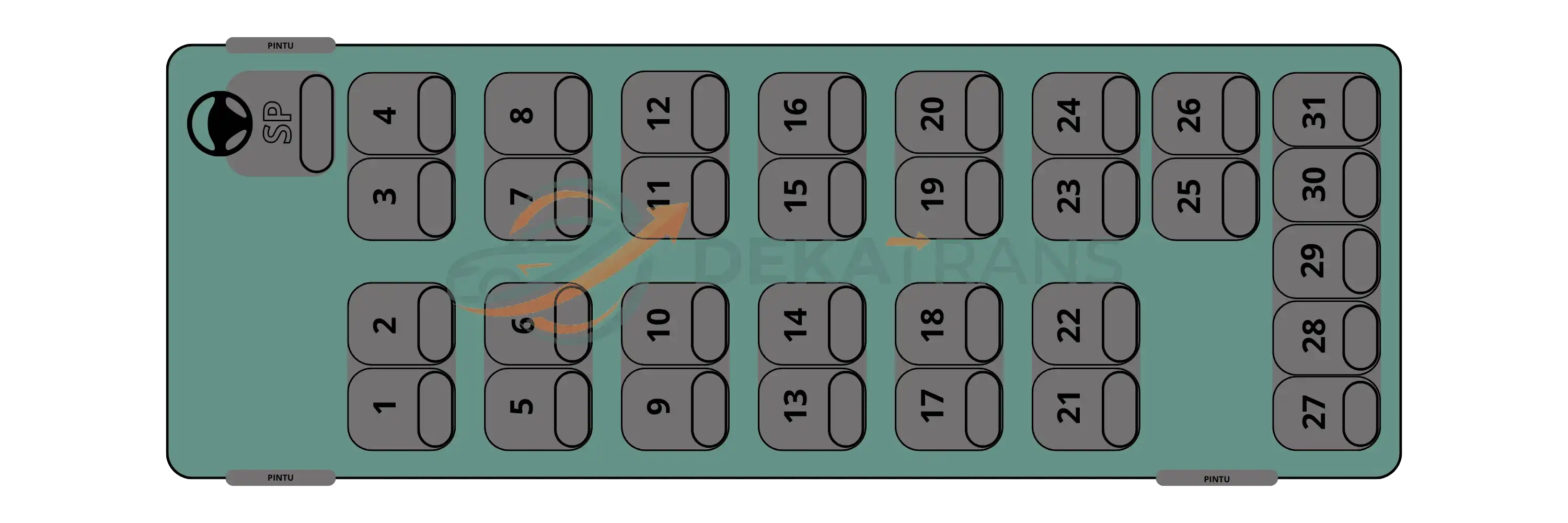Seat 31 - 31 seat