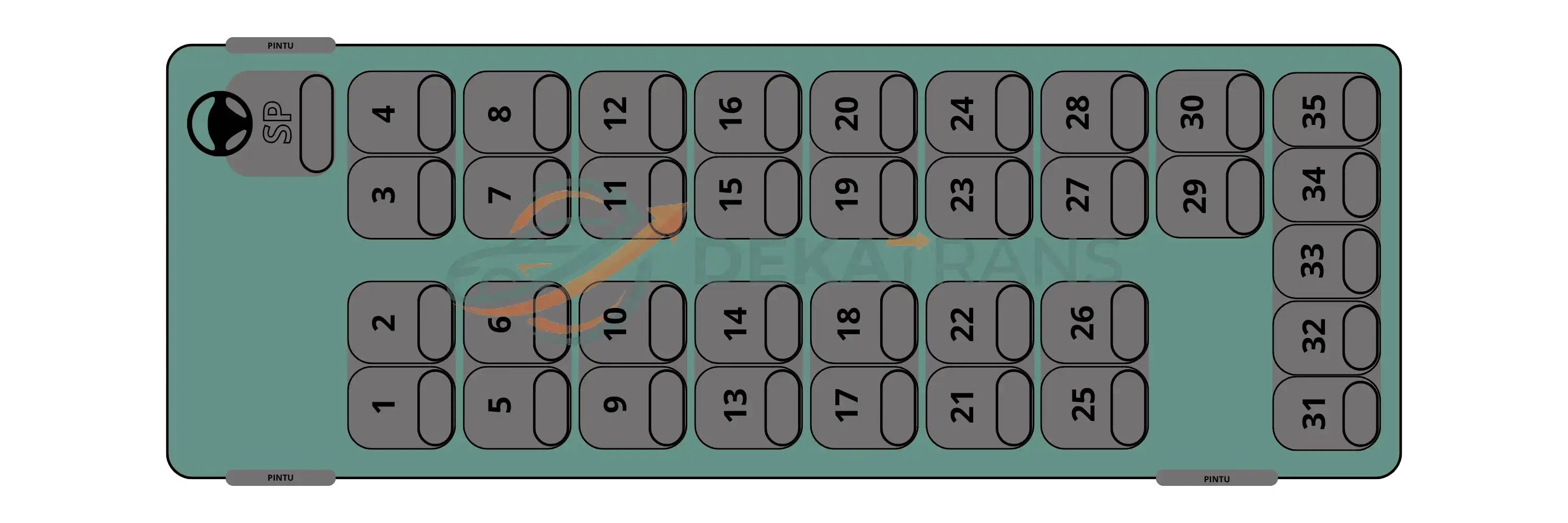 Seat 35 - 35 seat